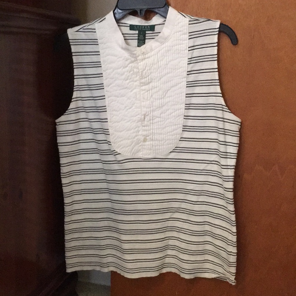 Ralph Lauren Sleeveless knit top SZ L
